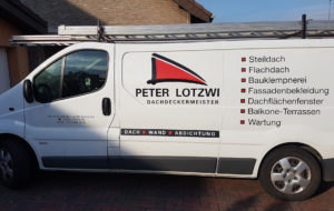Fahrzeugbeschriftung Dachdecker