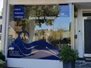 Schaufensterbeschriftung Eschweiler, Galerie ART ENGERT